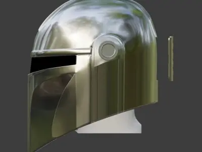 Mandalorian Helmet Alternative Design  3D model