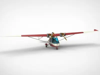 Ultraflight Lazair airplane 3D model