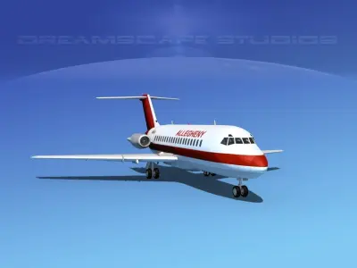 Douglas DC-9-15 Allegheny 2 3D model