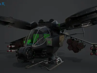 AT-99 Scorpion Gunship 3D model