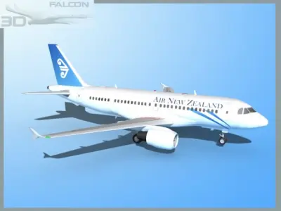 Falcon3D A319 Air New Zealand 3D model