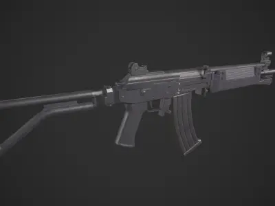 Denel Vektor R4 Low-poly 3D model