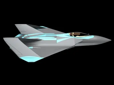 Xplane fighterjet FX 3D model