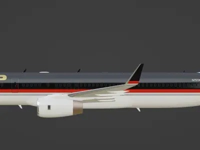 Trump Boeing 757-200 3D model