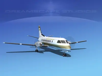 SAAB 340 Business Express 3D model