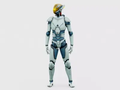 CYBORGTOPIA B-19 Rigged for Unreal Engine - Unity - MIXAMO 3D model