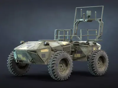 Ironclad UGV Unarmed Game Ready Low-poly 3D model