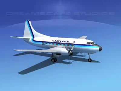 Martin 404 Eastern Airlines 2 3D model