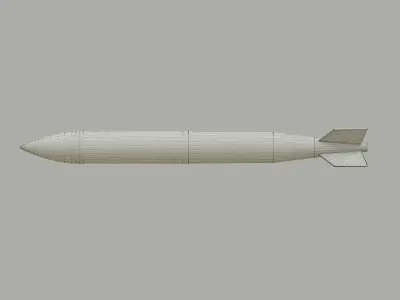 B61-12 Tactical Nuclear Bomb Low-poly 3D model