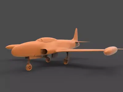 Lockheed T-33 3D print model