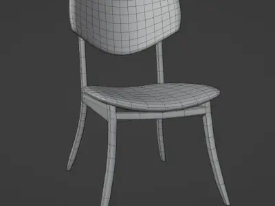 Modern  Chair 3D model 6