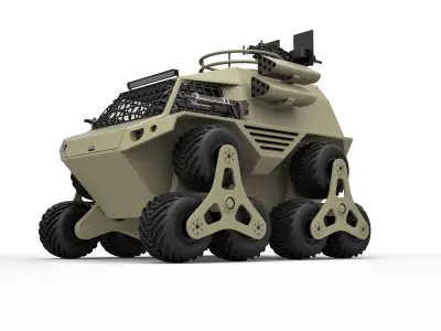 Concept truck for zombie apocalypses 3D model