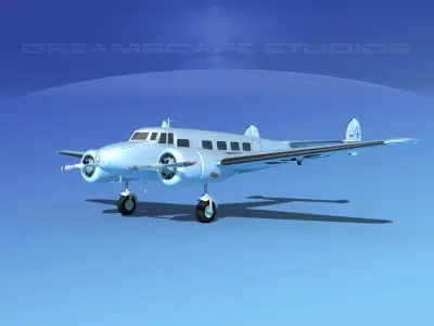 Lockheed L10 Electra LOT 3D model
