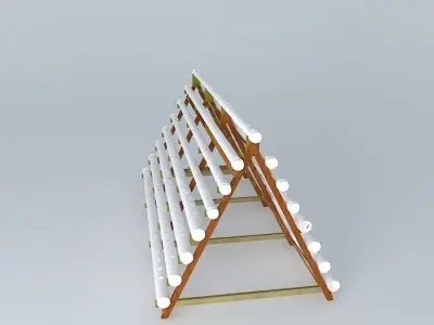 Leaning stands Hydroponics 3D model