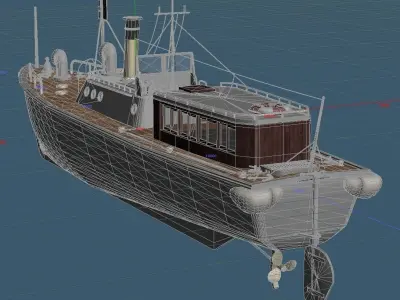 Imperial Japanese Navy 17m Torpedo boats Free 3D model