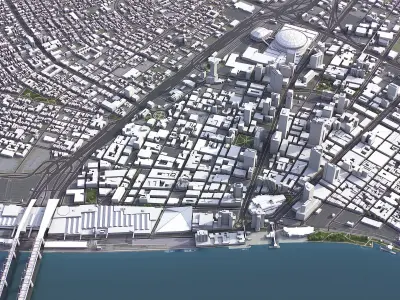 New Orleans Low-poly 3D model