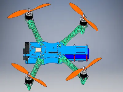 TBS Discovery Quadcopter 3D model