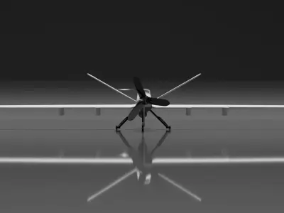 3D Modeling Drone MQ 9 Reaper Low-poly 3D model