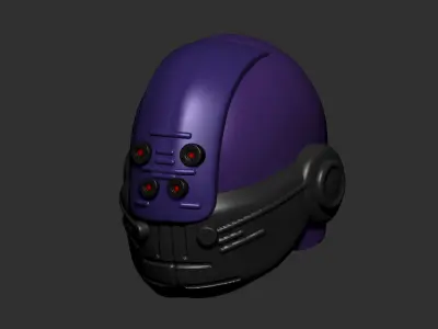 helmet high poly sculpt 3d printable ver 7 3D model 3D model 217