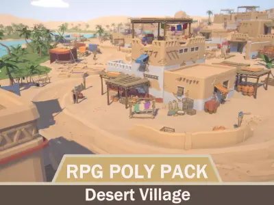RPG Poly Pack - Desert Village Low-poly 3D model