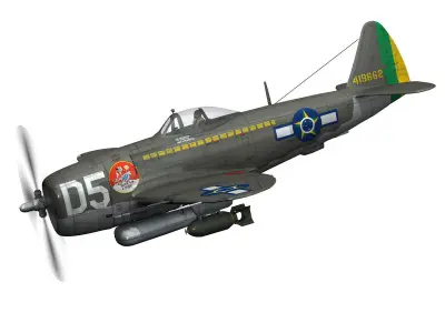 Republic P-47D Thunderbolt - Brazilian Air Force 3D model