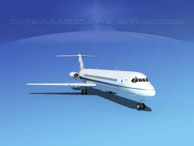 Douglas C-9-50 Nightingale NASA 3D model