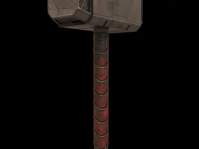 Hummer thor hammer Low-poly 3D model