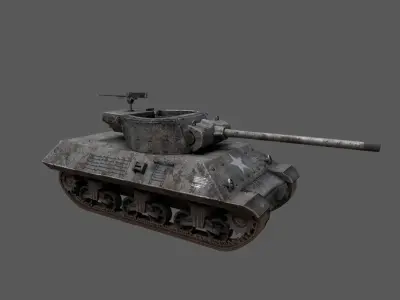 US Tank Destroyer M36 Jackson 3D model