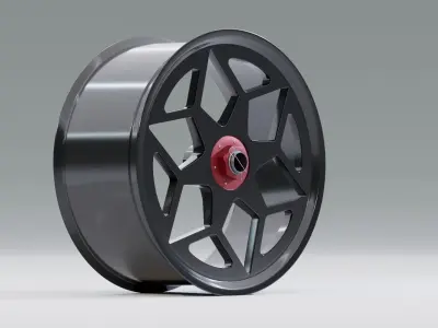 SL06 wheel Low-poly 3D model