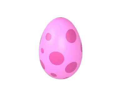 Dinosaur Egg v1 002 Low-poly 3D model