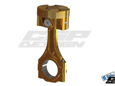 PINKI engine pistondesigned by Cosic Free 3D model