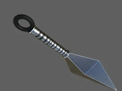 kunai sword Low-poly 3D model
