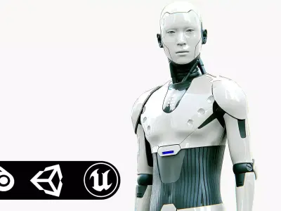 ANDROID MORPHEOUS Rigged for Unreal Engine - Unity - MIXAMO 3D model