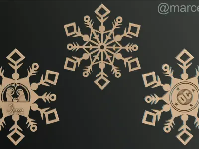 Snowflakes Classic-Birth-DC Free 3D print model