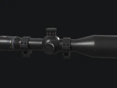 Sniper Scope Low-poly 3D model
