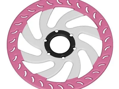 Bicycle Disc Rotor Toy 3D model