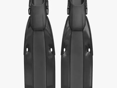 Swim Fins Low-poly 3D model