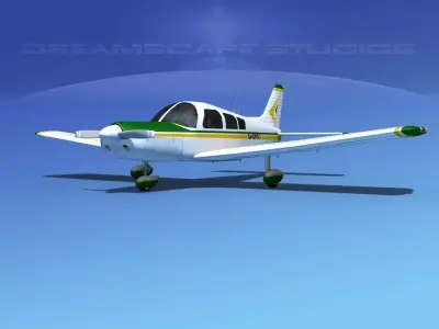 Piper PA-28 V14 3D model