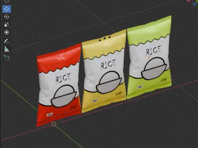 Rice Packaging 3D model