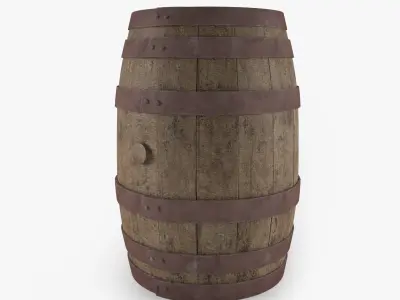 Old Barrel 3D model