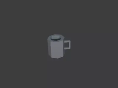 Coffe Mug Free low-poly 3D model