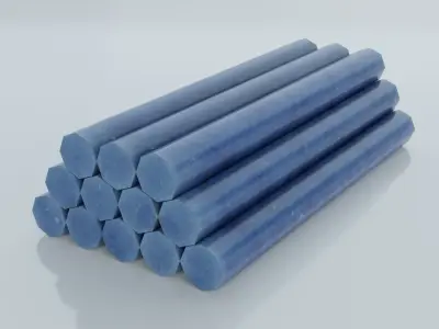 Resources Pack - Rods Low-poly 3D model