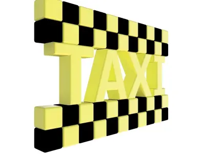 TAXI ICON 3D print model