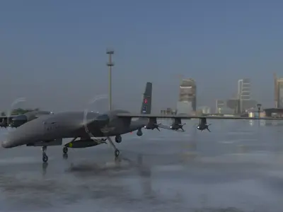 AKINCI Tiha - BAYRAKTAR UAV 3D model