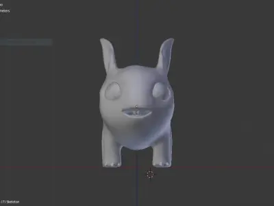 Alien Creature 2 base Mesh Free low-poly 3D model