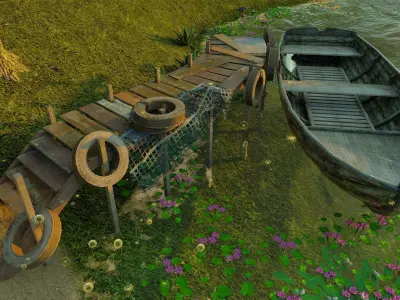 Boat Hanger 3D model