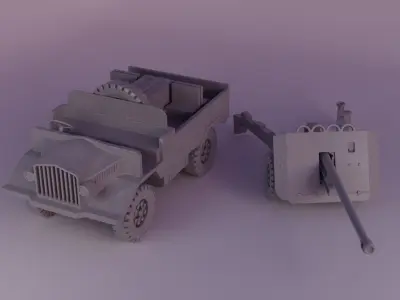 Military equipment small set 3D print model