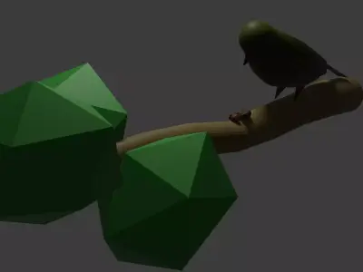 Low Poly Bird Free 3D model