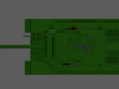 LEGO M26 TANK 3D model