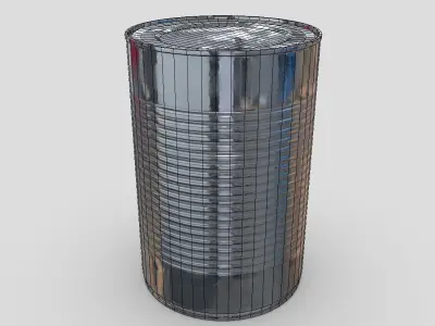 CC0 - Tin Can 4 Free low-poly 3D model